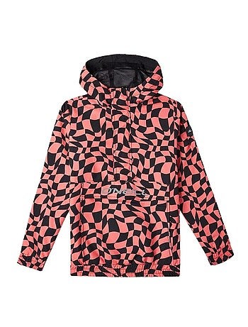 Casaco Anorak O'Neill Ridge para Menina Preto/Rosa