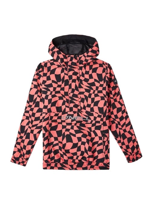 Casaco Anorak O'Neill Ridge para Menina Preto/Rosa - Kiabi