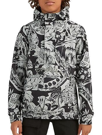 Casaco anorak o'neill rutile para menino cinzento/preto