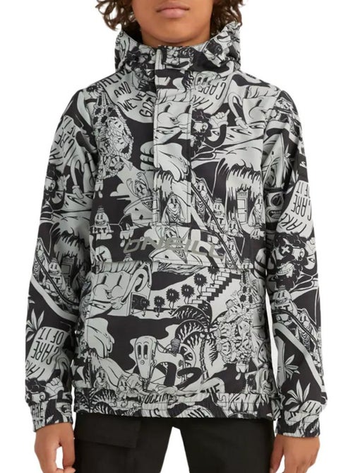 Casaco Anorak O'Neill Rutile para Menino Cinzento/Preto - Kiabi