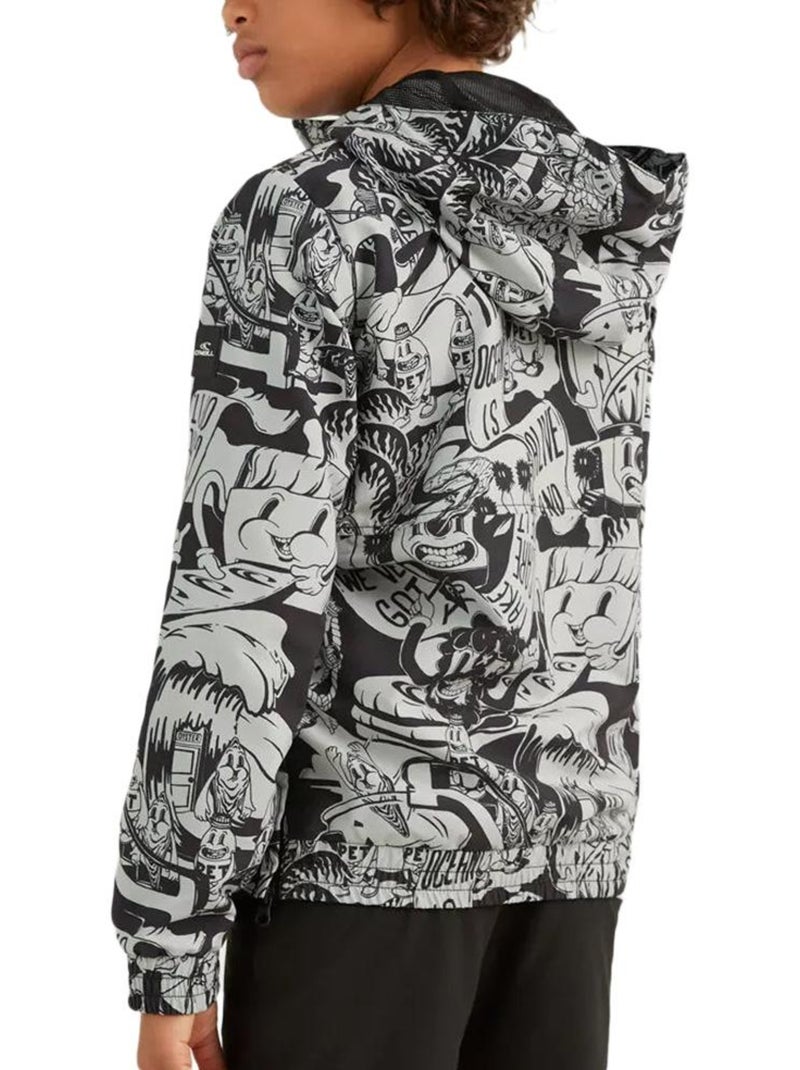 Casaco Anorak O'Neill Rutile para Menino Cinzento/Preto Preto - Kiabi