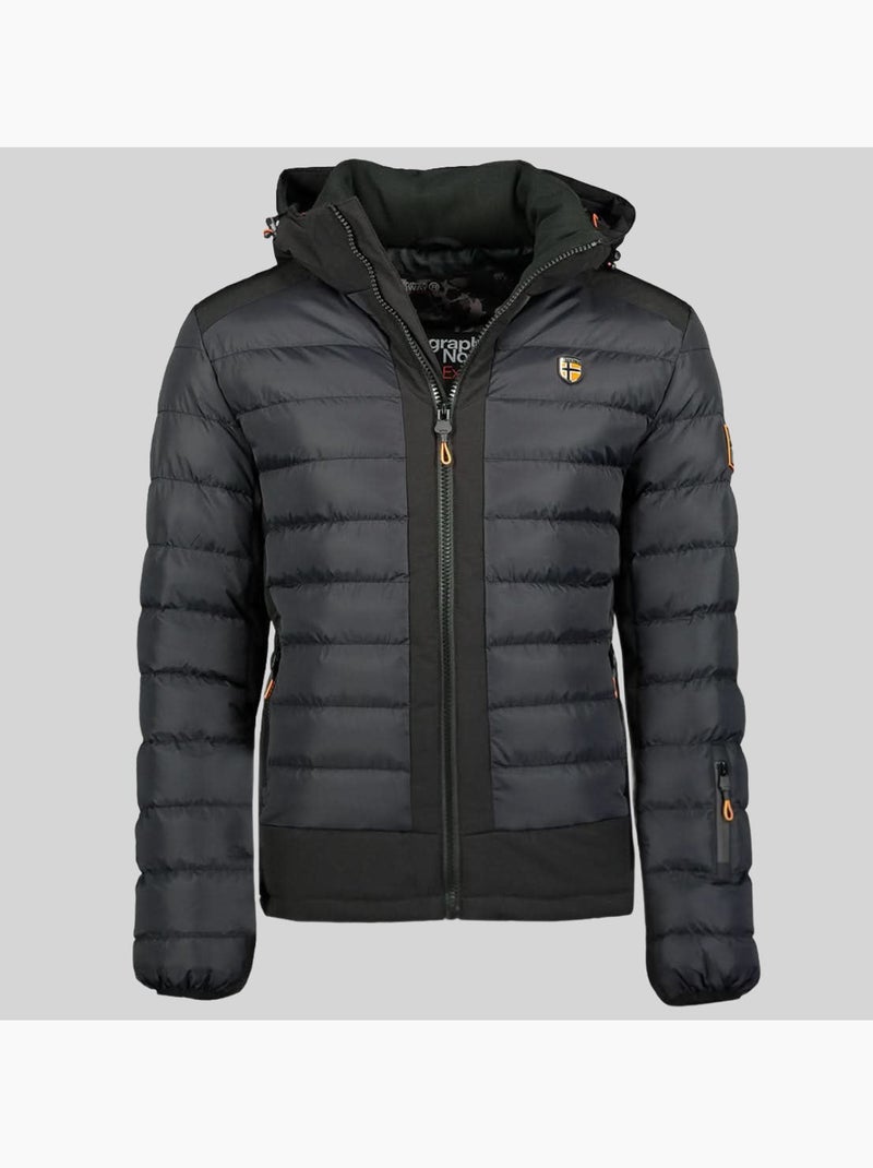Casaco aurelien – geographical norway Preto - Kiabi
