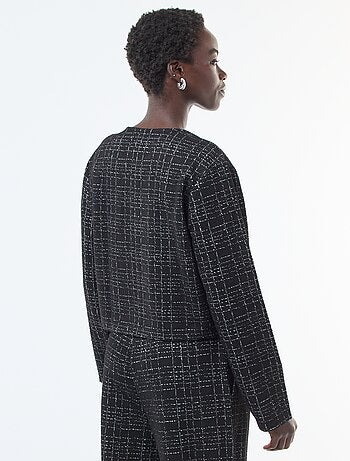 Casaco axadrezado 'JDY' com bolsos de aba