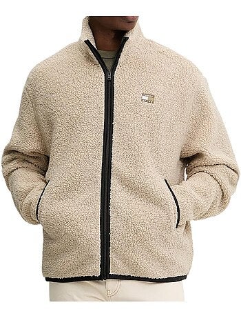 Casaco Sherpa Verde para Homem Tommy Hilfiger com Emblema