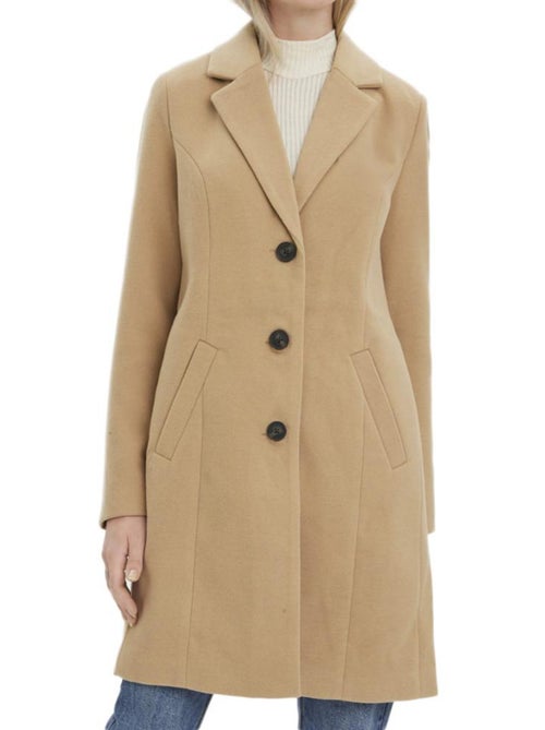 Casaco Bege Vero Moda Cindy para Mulher - Kiabi Casaco Bege Vero Moda Cindy para Mulher - Kiabi