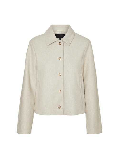 Casaco Bege Vero Moda Fortunesofia para Mulher - Kiabi
