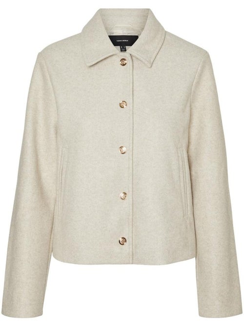 Casaco Bege Vero Moda Fortunesofia para Mulher - Kiabi