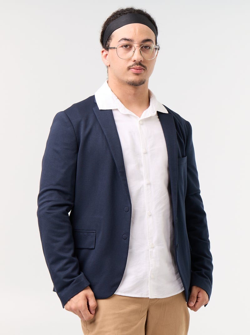 Casaco blazer - coleção fácil de vestir AZUL - Kiabi