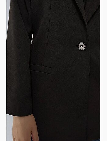 Casaco blazer com forro de leopardo hiccup
