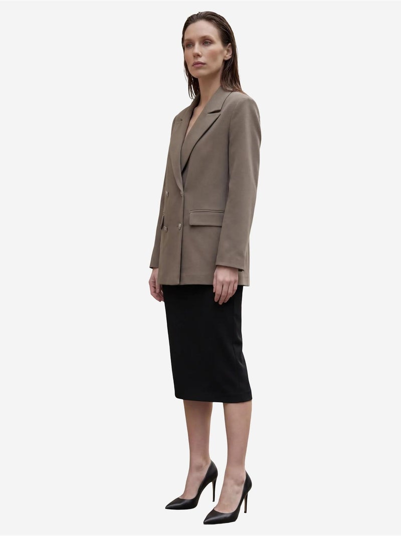 Casaco blazer mulher com botões my fashion Cáqui - Kiabi