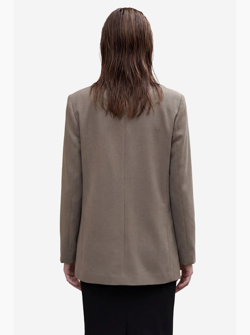 Casaco blazer mulher com botões my fashion Cáqui - Kiabi
