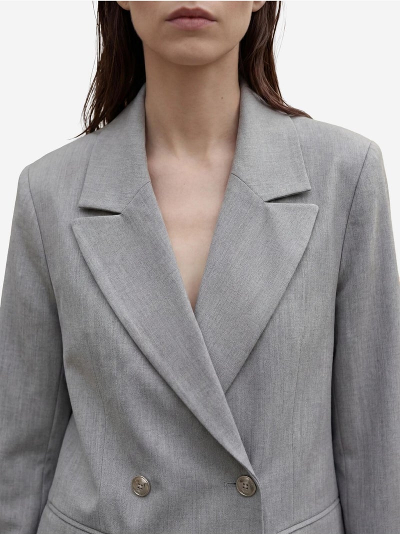 Casaco blazer mulher com botões my fashion Cinza - Kiabi