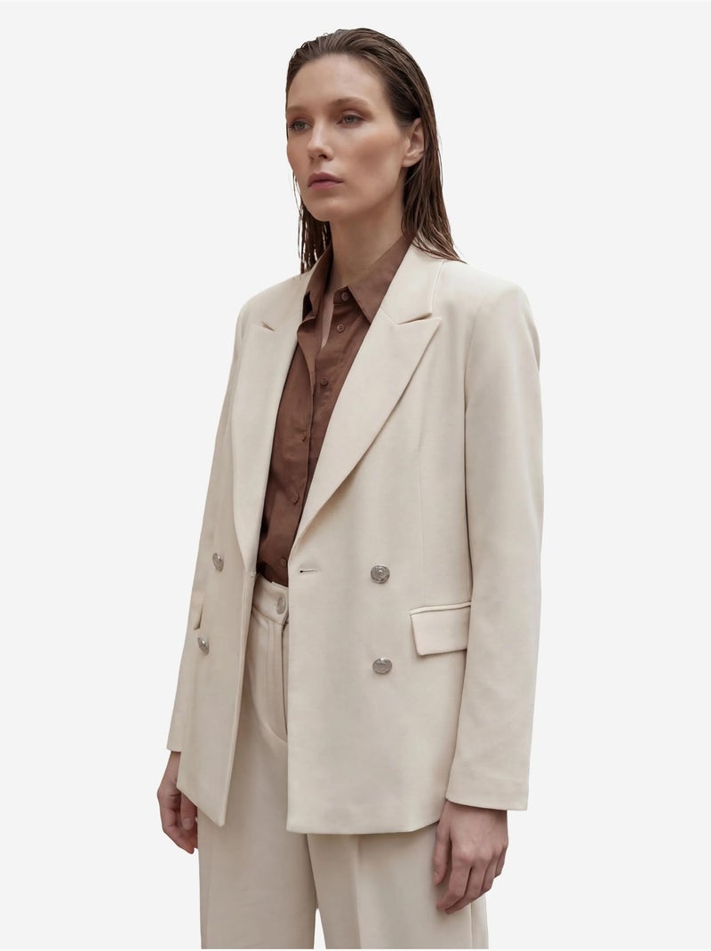 Casaco blazer mulher com botões my fashion Creme - Kiabi