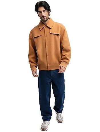 Casaco bomber de lã para homem