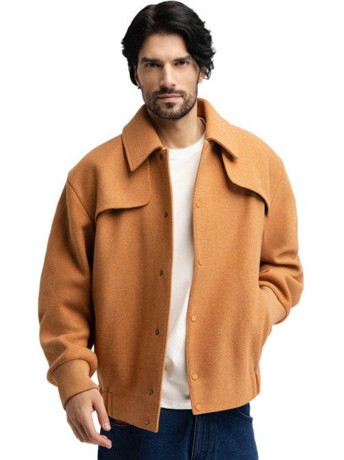 Casaco bomber de lã para homem - Kiabi Casaco bomber de lã para homem - Kiabi