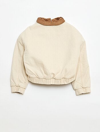 Casaco bomber em ganga