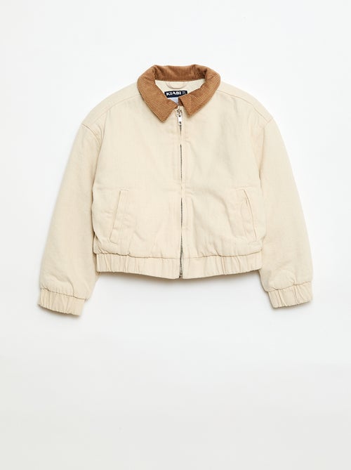 Casaco bomber em ganga - Kiabi