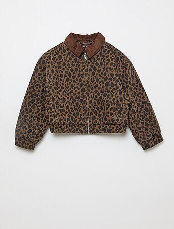 Casaco bomber em ganga