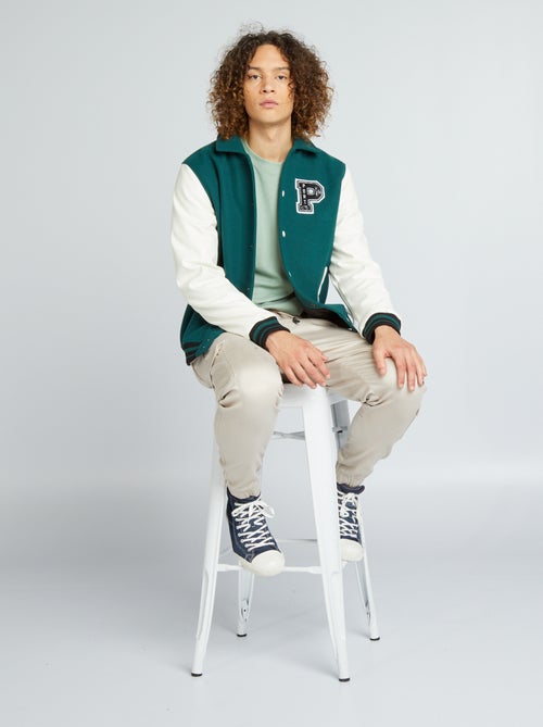 Casaco bomber estilo campus - Kiabi