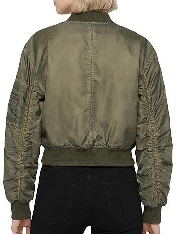 Casaco Bomber Kaki Oversize Schott para Mulher