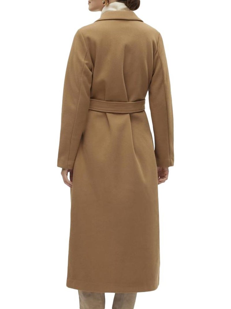Casaco Camel Feminino Vero Moda Fortuneaya Castanho-capuccino - Kiabi