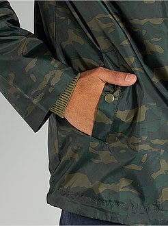 Casaco camuflado de conceção ecológica - Kiabi