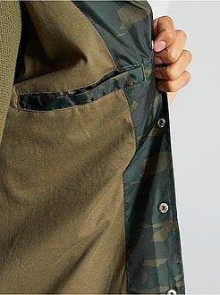 Casaco camuflado de conceção ecológica - Kiabi