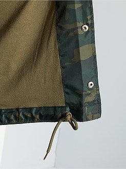 Casaco camuflado de conceção ecológica - Kiabi