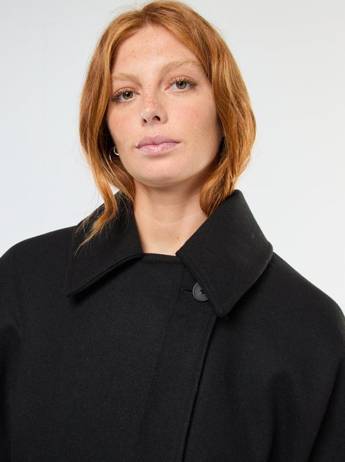 Casaco capa estilo lã - Kiabi