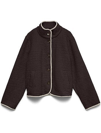 Casaco castanho feminino vero moda cleo