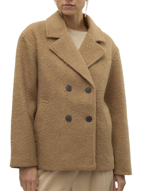 Casaco Castanho Feminino Vero Moda Elite Bella - Kiabi Casaco Castanho Feminino Vero Moda Elite Bella - Kiabi