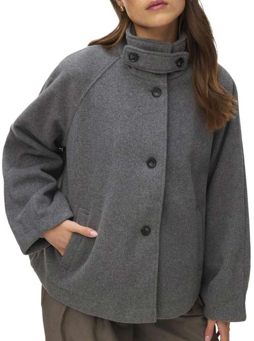 Casaco Cinzento Feminino Vero Moda Awmaeve - Kiabi Casaco Cinzento Feminino Vero Moda Awmaeve - Kiabi