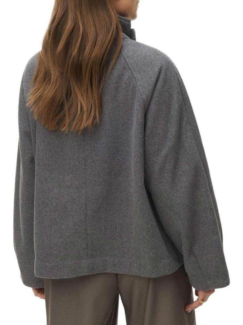 Casaco Cinzento Feminino Vero Moda Awmaeve Cinza-prateado - Kiabi