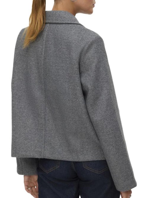 Casaco Cinzento Feminino Vero Moda Vincemia - Kiabi Casaco Cinzento Feminino Vero Moda Vincemia - Kiabi