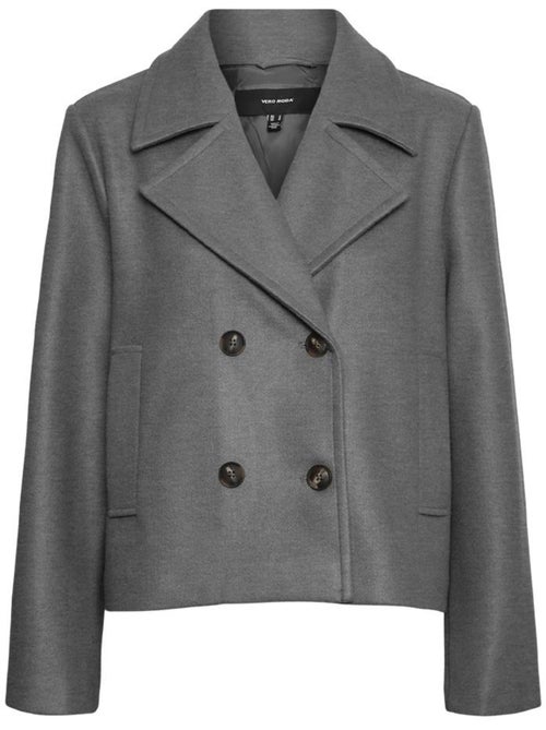 Casaco Cinzento Feminino Vero Moda Vincemia - Kiabi Casaco Cinzento Feminino Vero Moda Vincemia - Kiabi