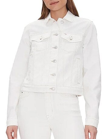 Casaco Clássico Branco Tommy Hilfiger para Mulher