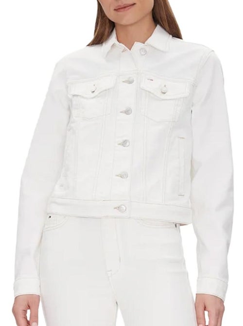 Casaco Clássico Branco Tommy Hilfiger para Mulher - Kiabi