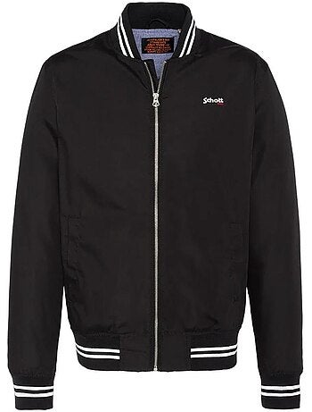 Casaco College Schott Preto para Homem