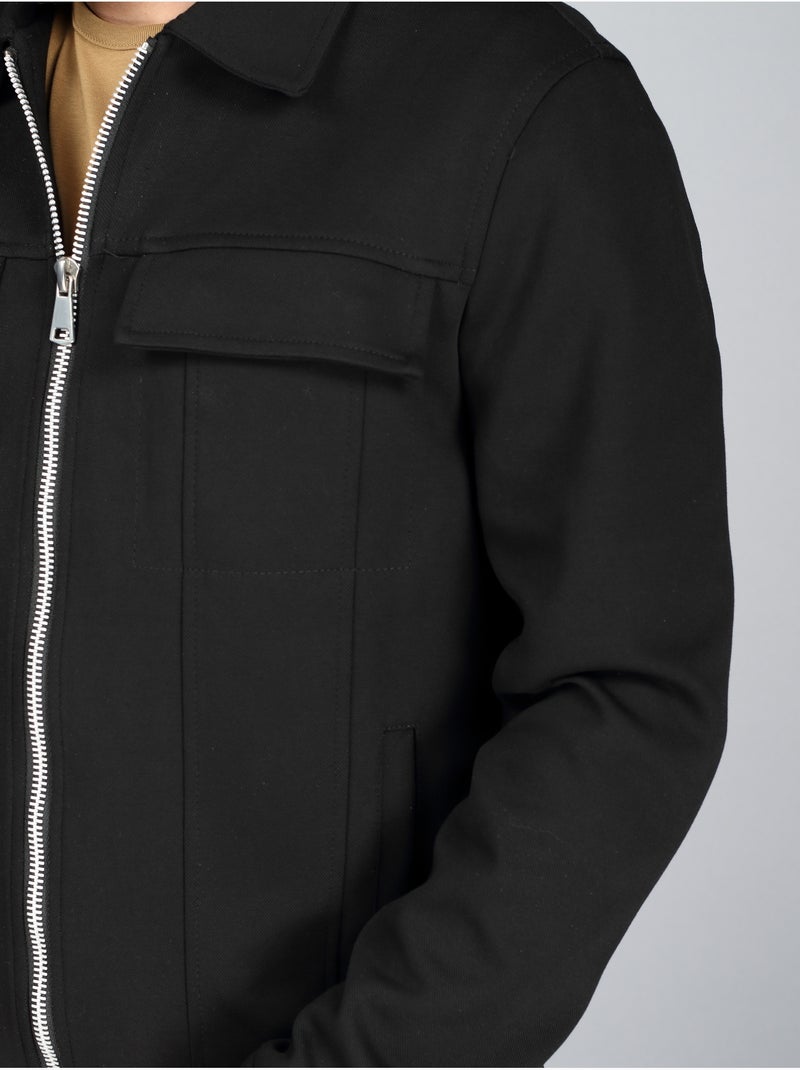 Casaco com bolsos - Frilivin Preto Preto - Kiabi