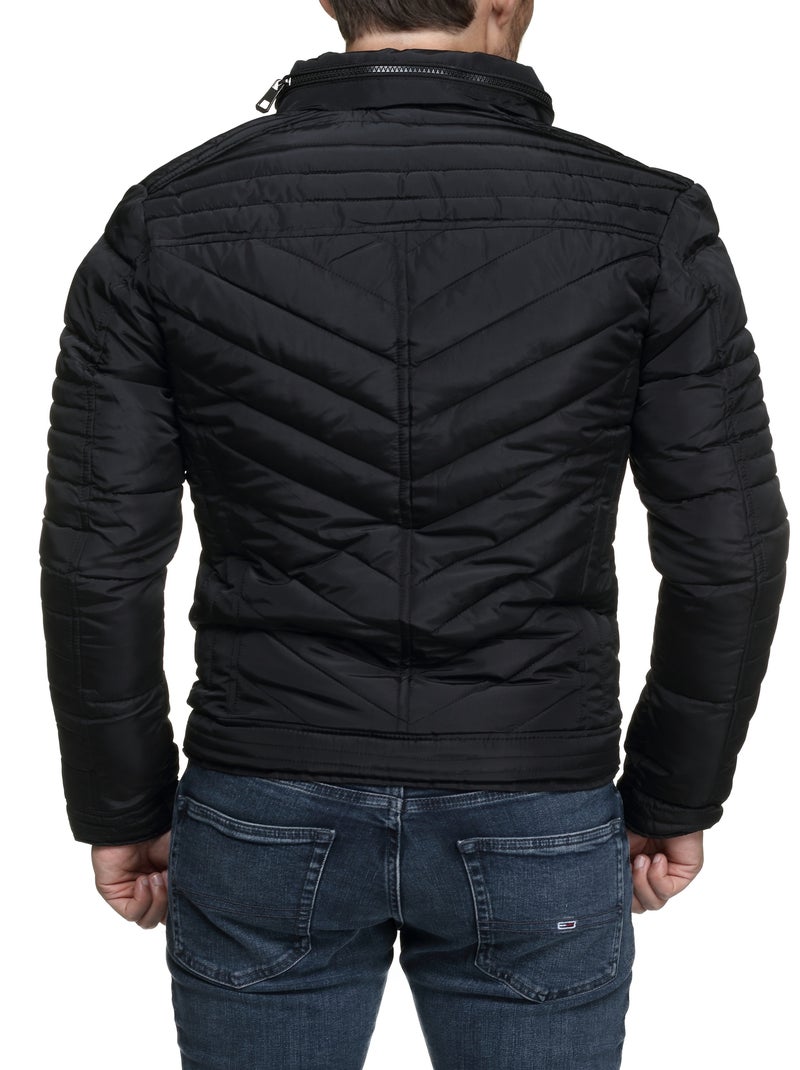 Casaco com bolsos - Mentex Preto - Kiabi