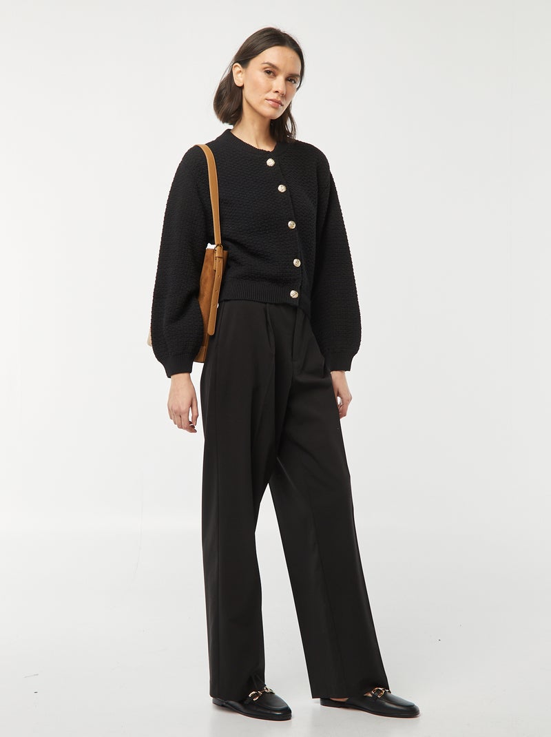 Casaco com botões de fantasia dourados Preto - Kiabi