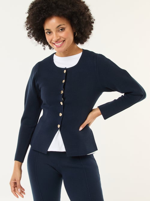 Casaco com botões dourados - Kiabi