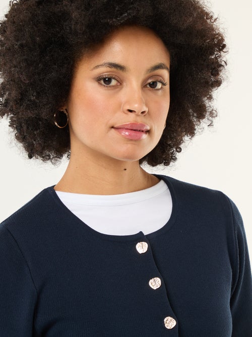 Casaco com botões dourados - Kiabi