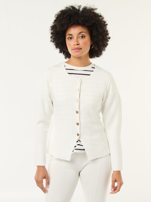 Casaco com botões dourados - Kiabi