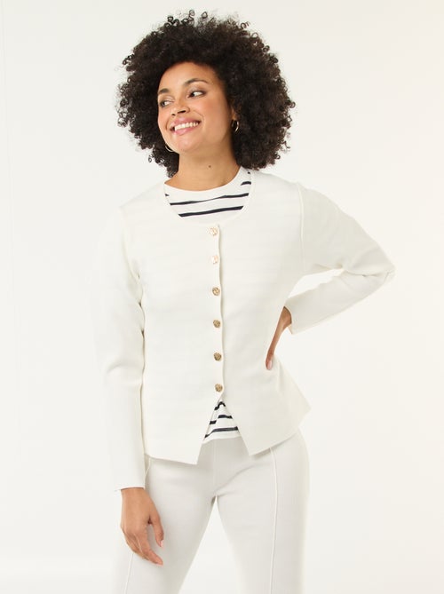 Casaco com botões dourados - Kiabi