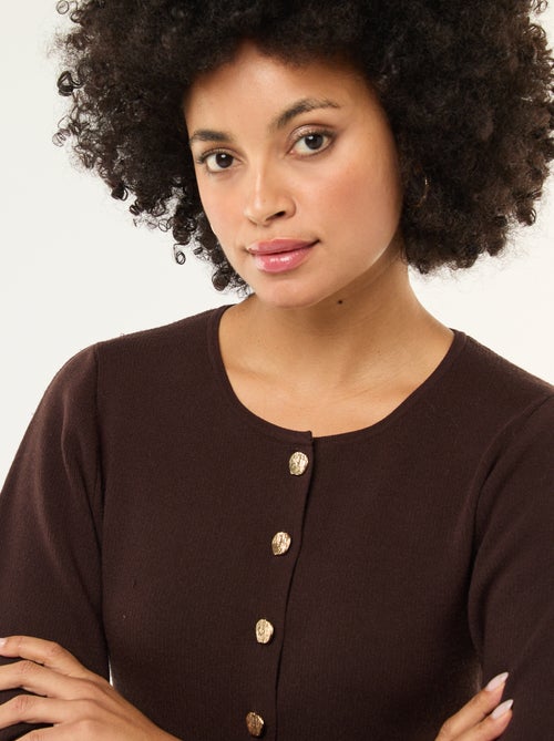 Casaco com botões dourados - Kiabi