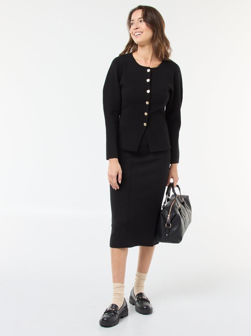 Casaco com botões dourados - Kiabi