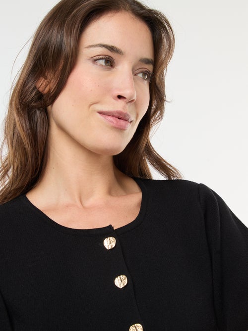 Casaco com botões dourados - Kiabi