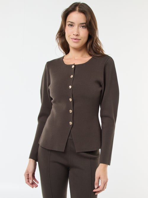 Casaco com botões dourados - Kiabi