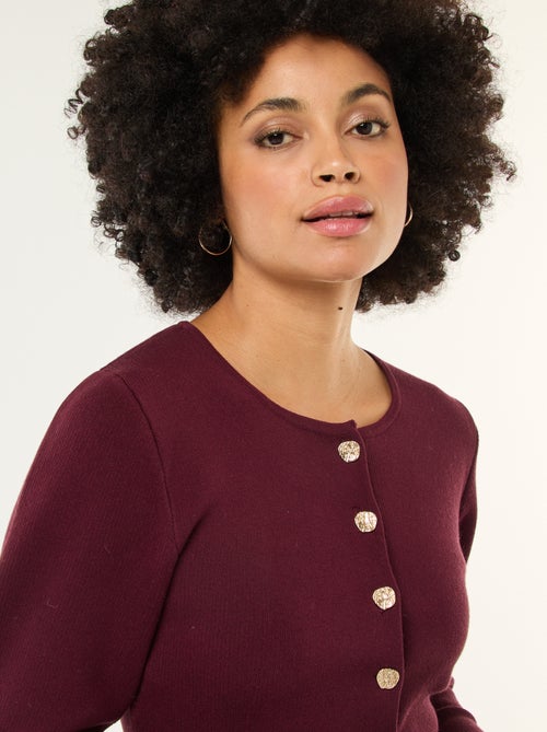 Casaco com botões dourados - Kiabi